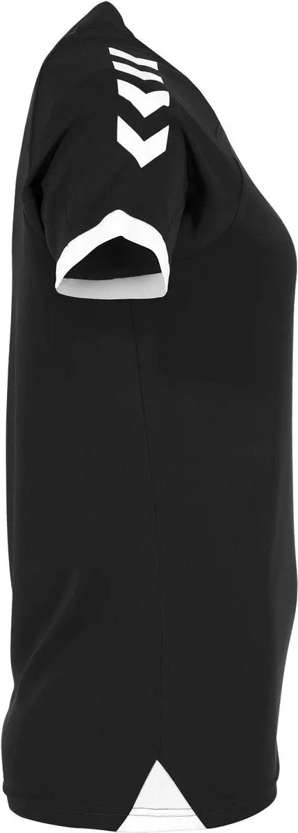 Hummel Fyn Shirt Dames Korte Mouw - Zwart/Wit S