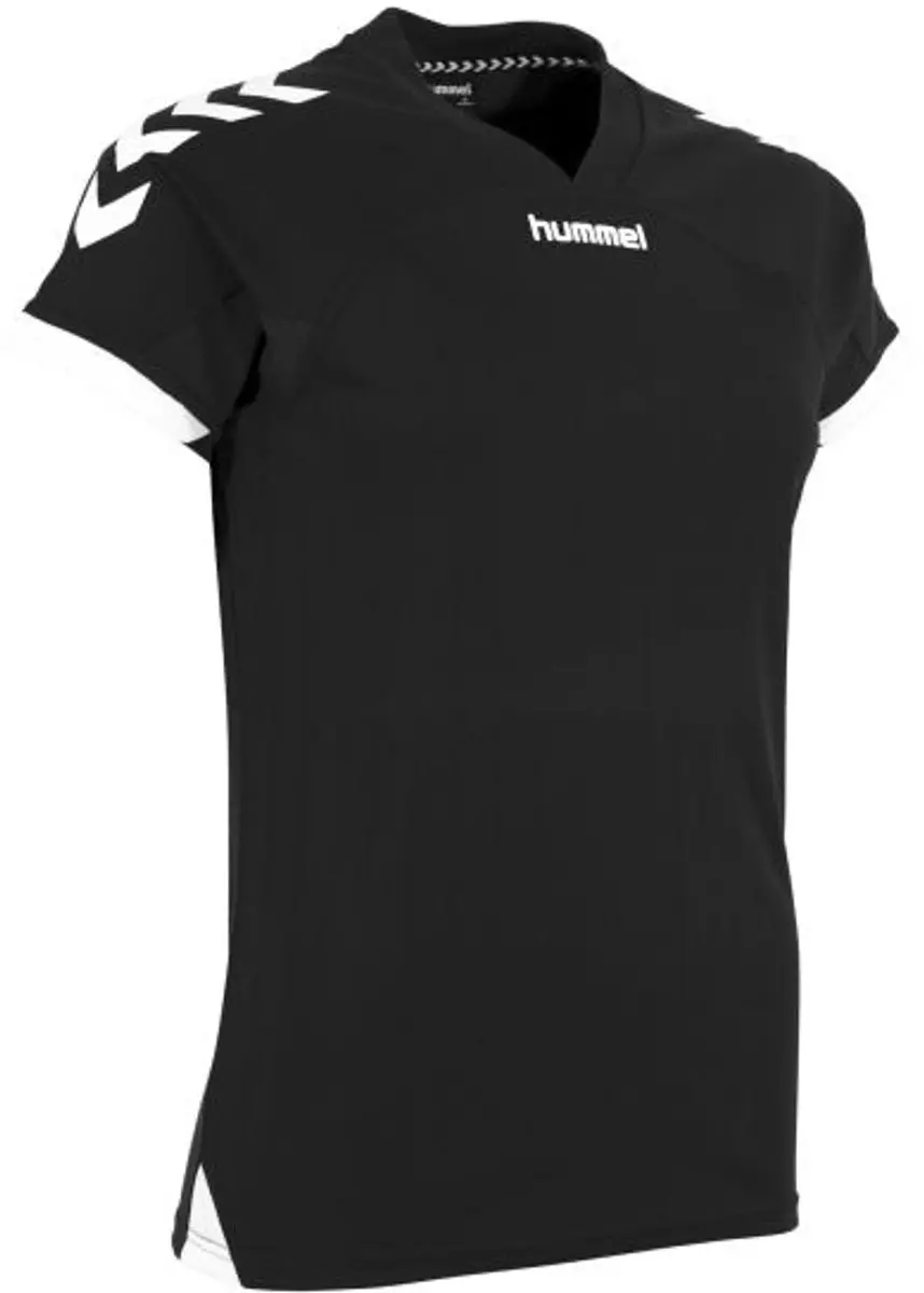 Hummel Fyn Shirt Dames Korte Mouw - Zwart/Wit S