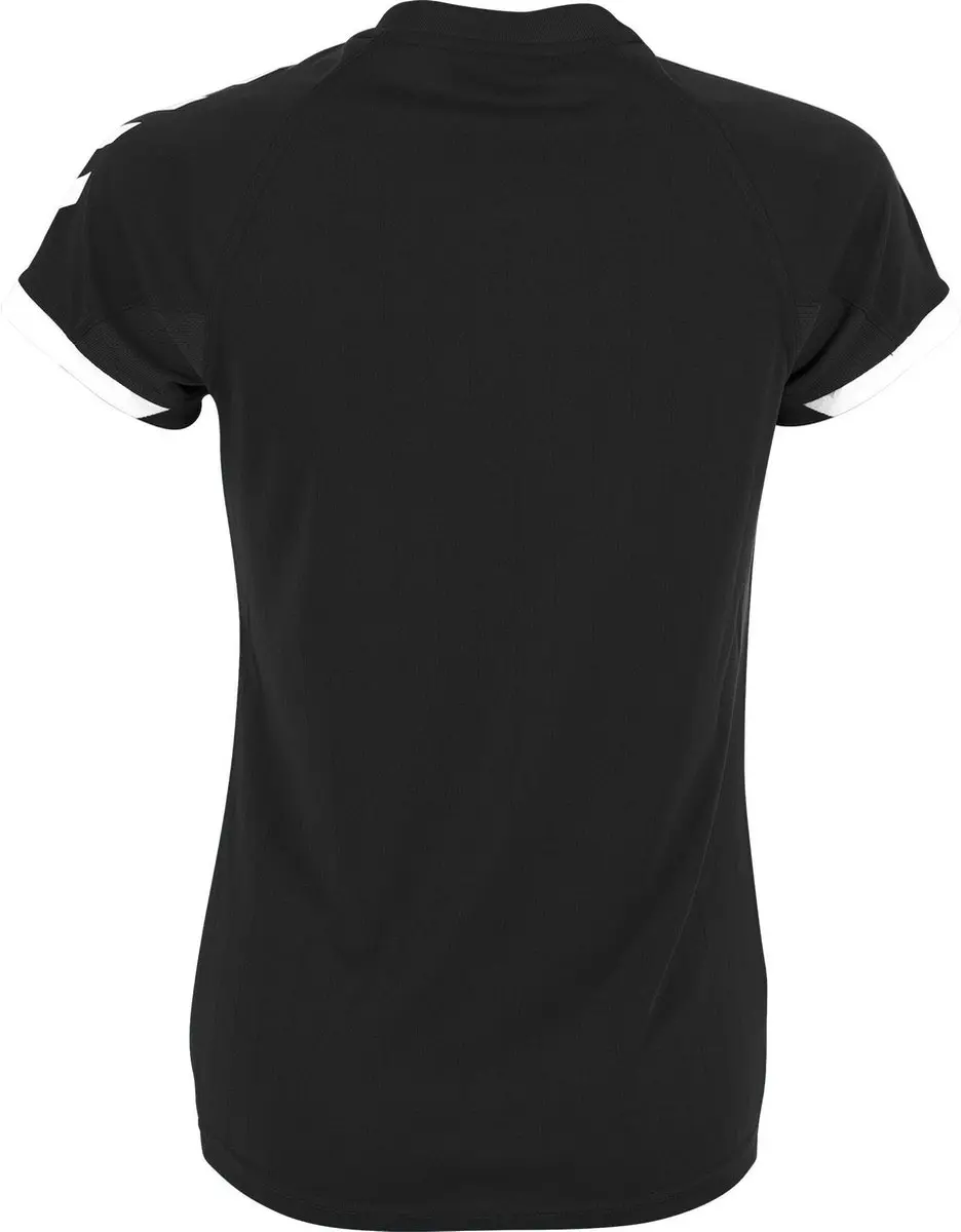 Hummel Fyn Shirt Dames Korte Mouw - Zwart/Wit S