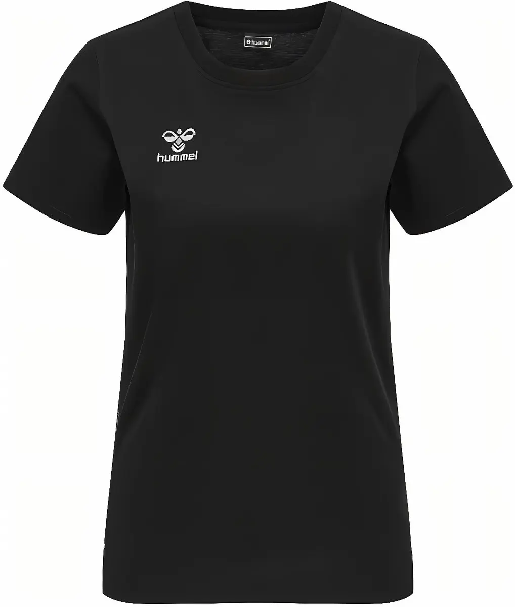 Hummel Move Grid Cotton T-Shirt Dames - XL - Zwart