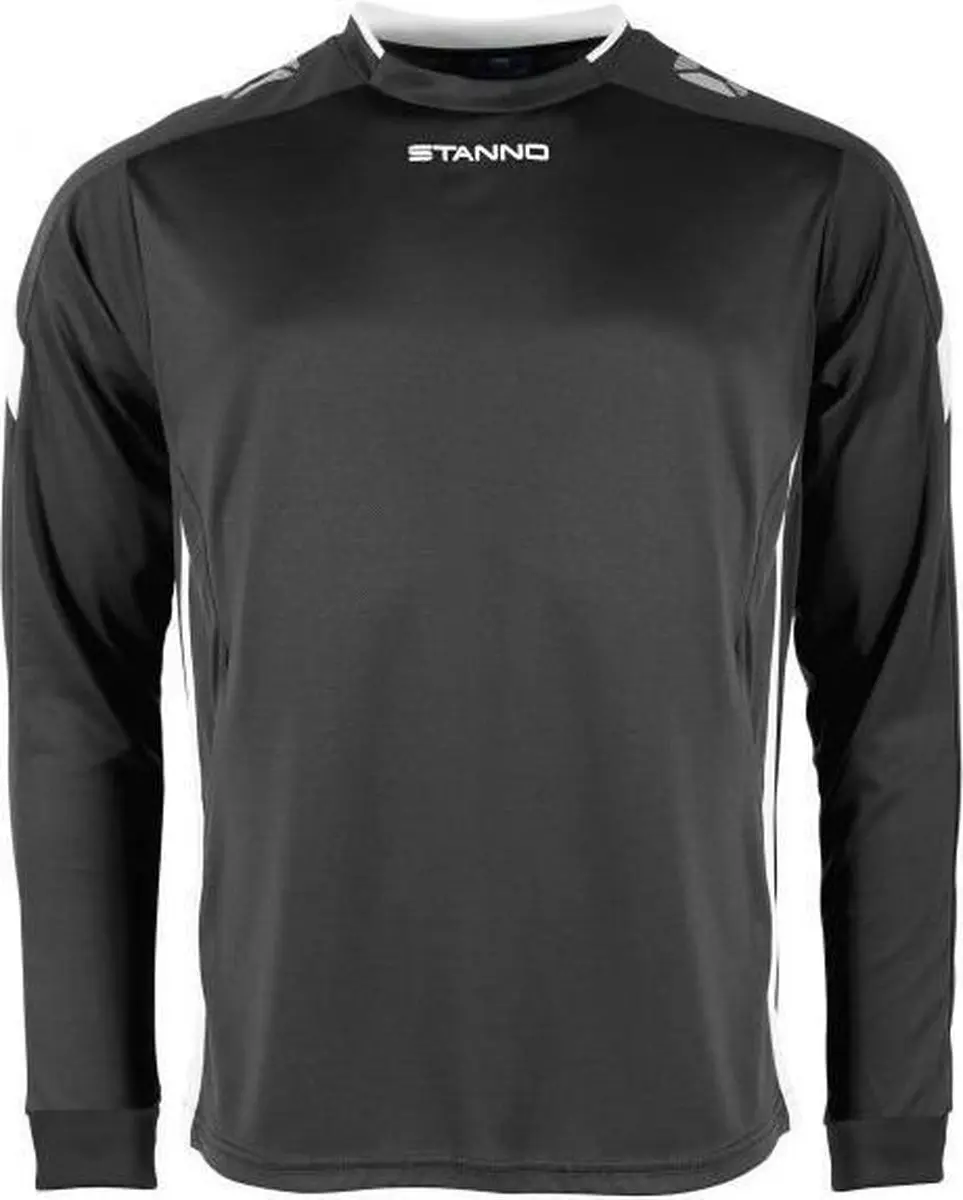 Stanno Drive Match Shirt LS - Maat 140 - Zwart/Wit