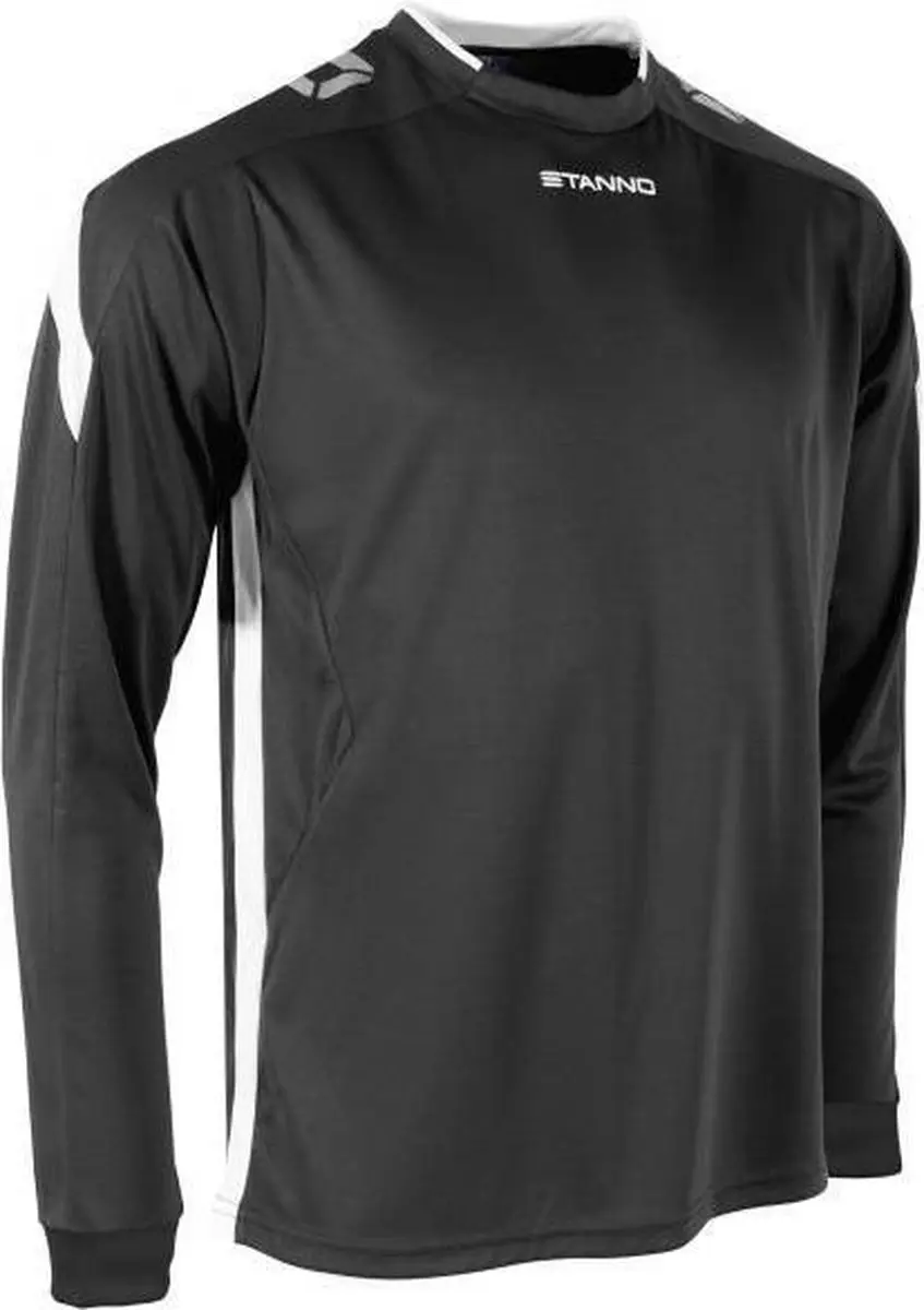 Stanno Drive Match Shirt LS - Maat 140 - Zwart/Wit