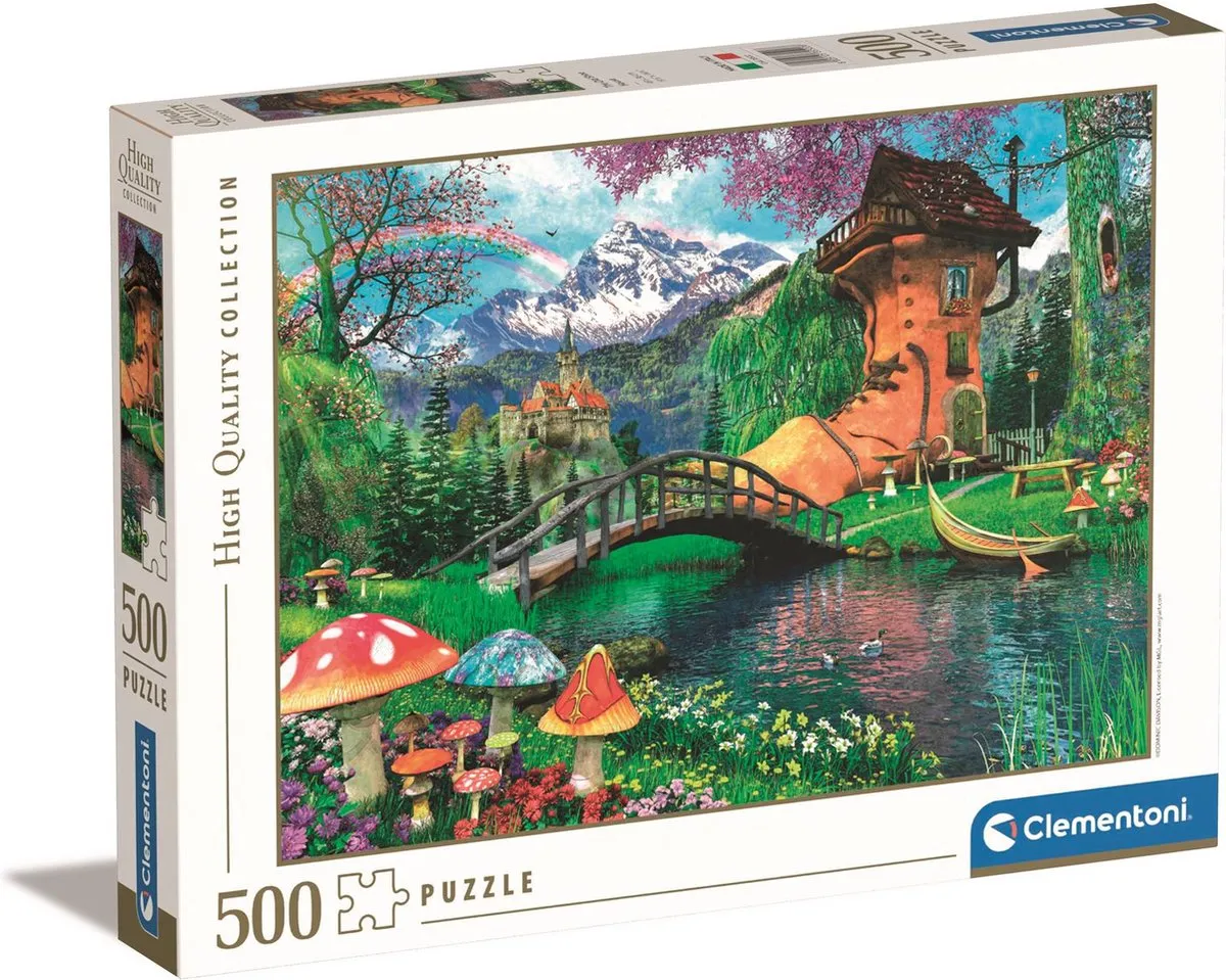 Clementoni Het Oude Schoenhuis Puzzel 500 Stuks - Multikleur