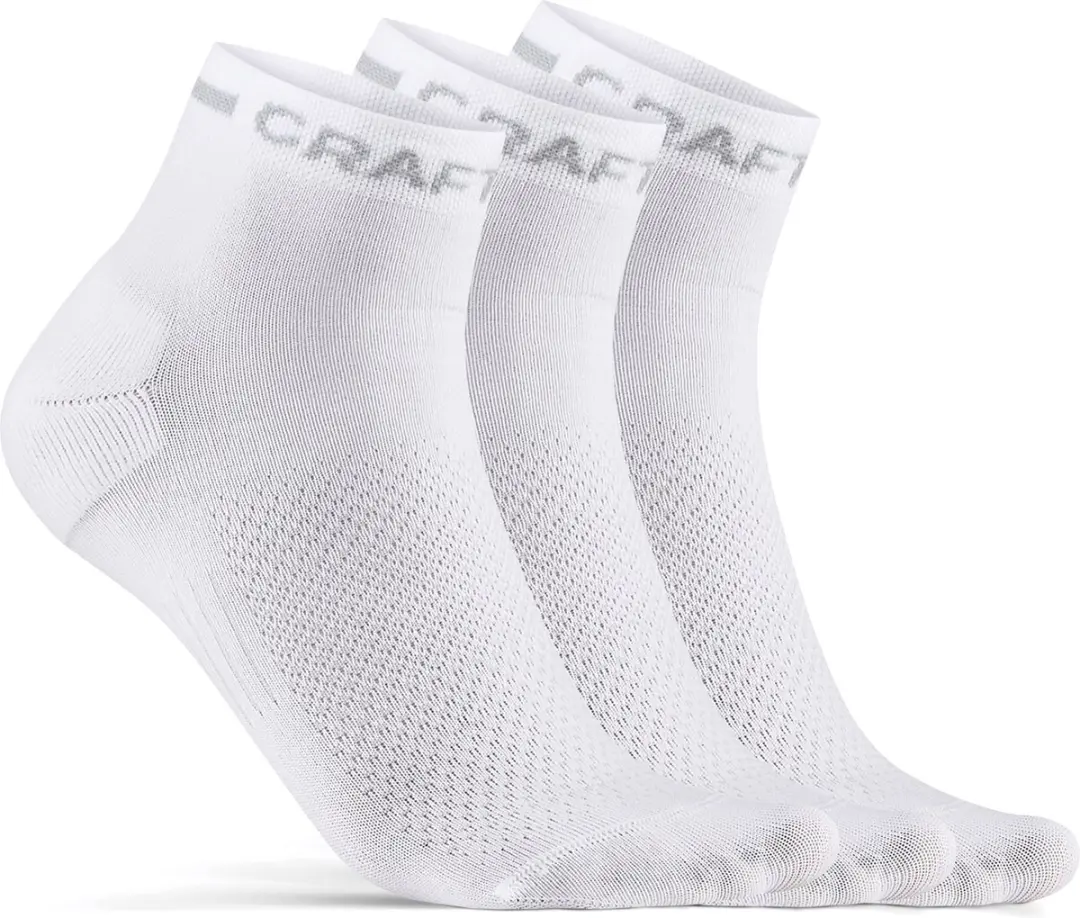 Craft Active Mid Sok 3-pack - Wit