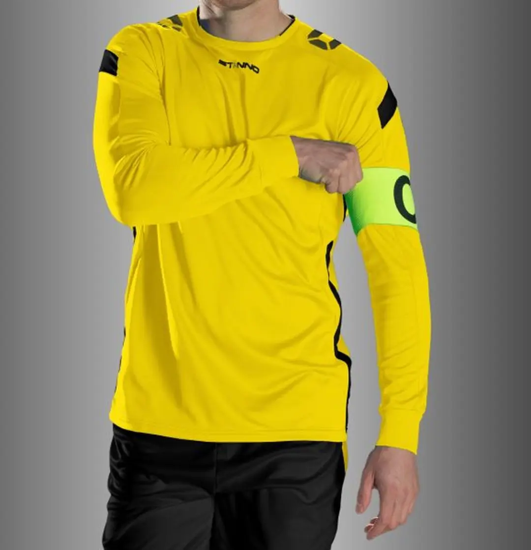 Stanno Drive Match Shirt LS - Maat M - Geel/Zwart