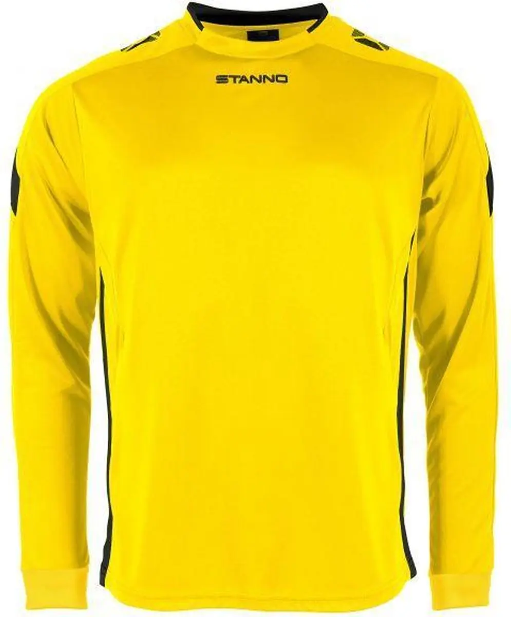 Stanno Drive Match Shirt LS - Maat M - Geel/Zwart
