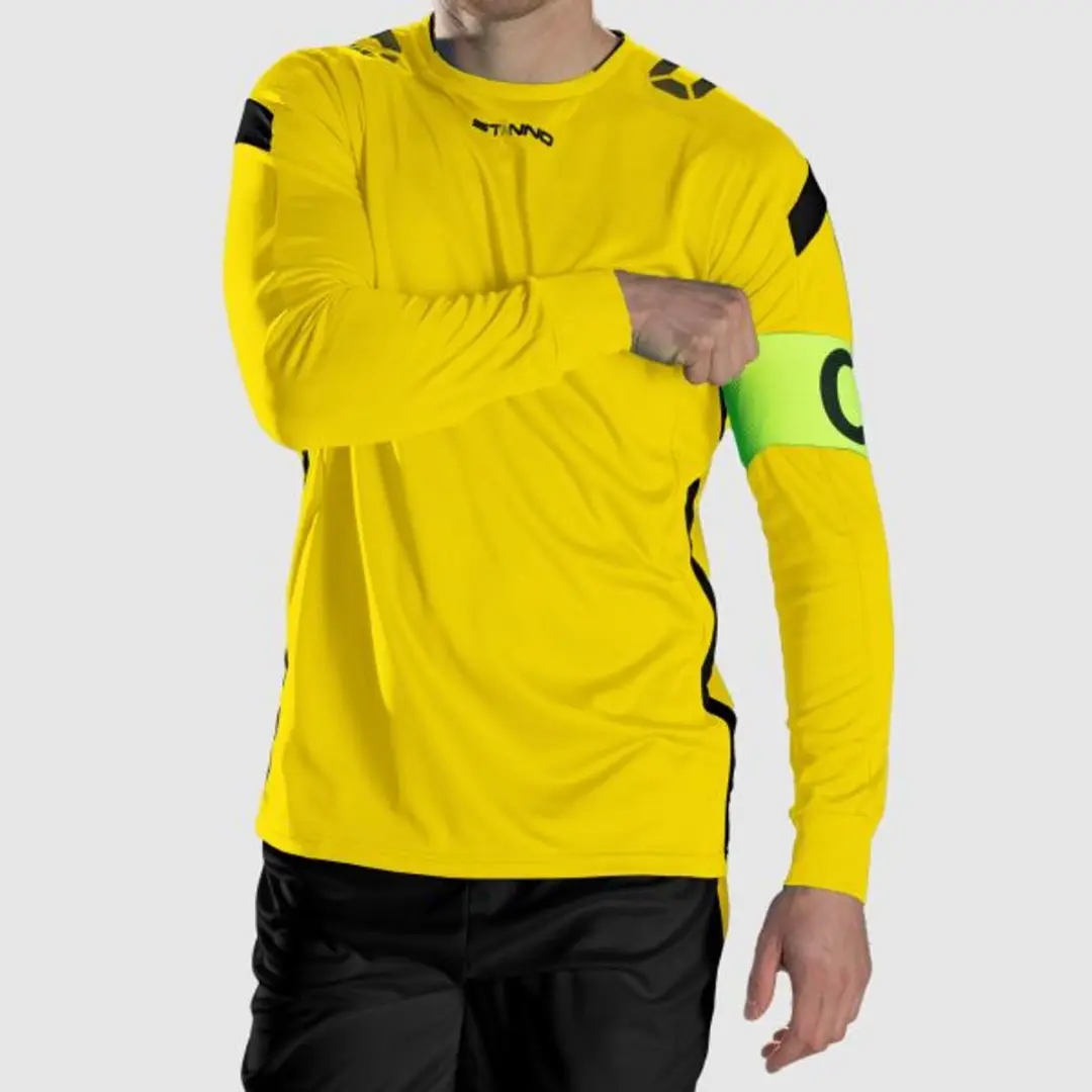 Stanno Drive Match Shirt LS - Maat M - Geel/Zwart