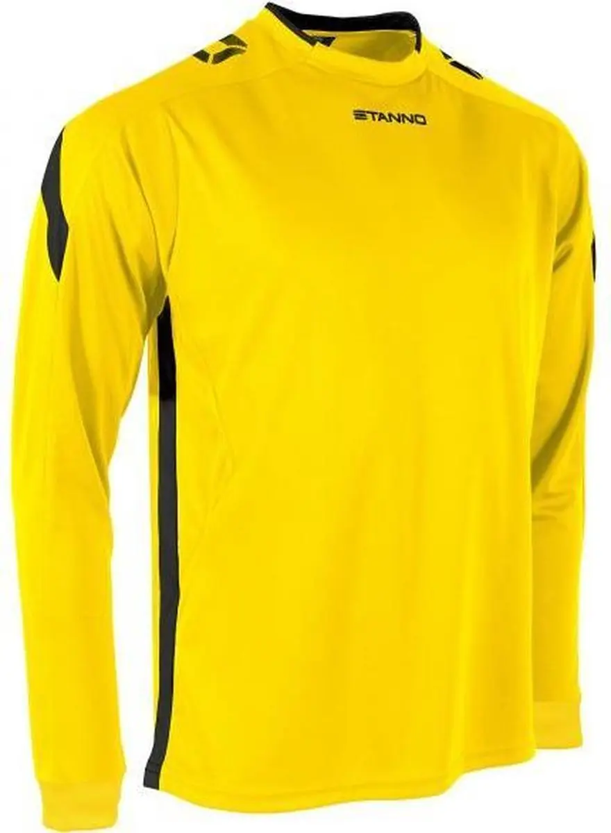 Stanno Drive Match Shirt LS - Maat M - Geel/Zwart