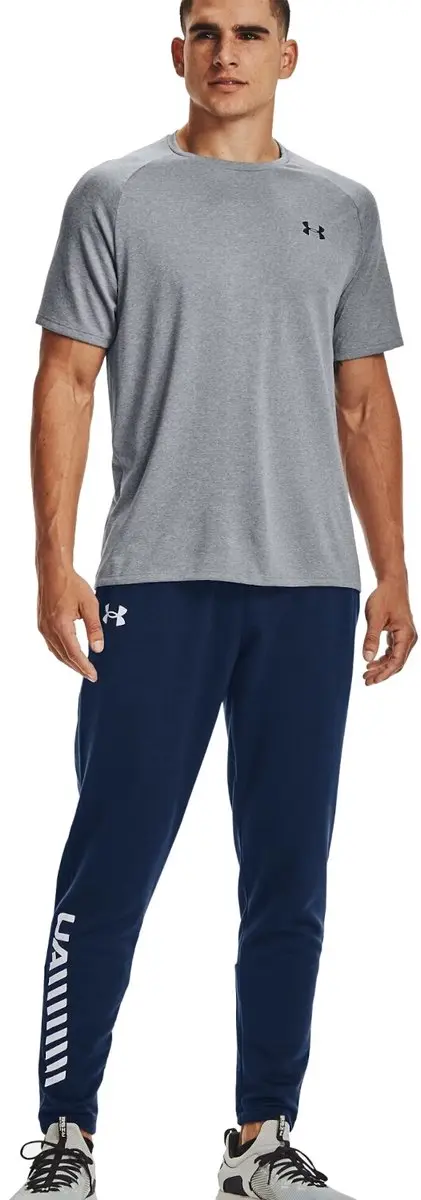 Under Armour UA Tech 2.0 SS Tee - Steel Light Heather - Zwart - afbeelding 6 van 6