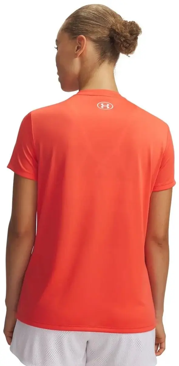 Under Armour Tech SSV Dames Sportshirt - Venom Rood/Wit - M