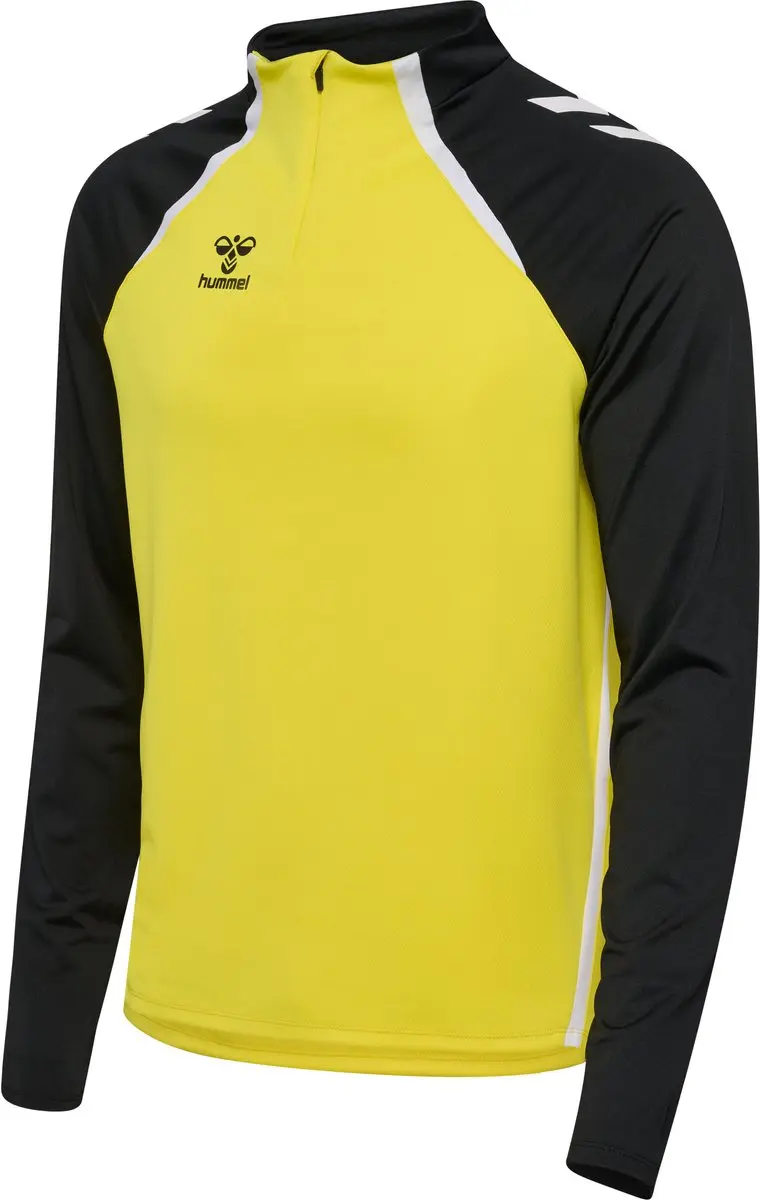Hummel Hmllead 2.0 Half Zip T-shirt Lange mouwen M - Blazing Yellow/Black