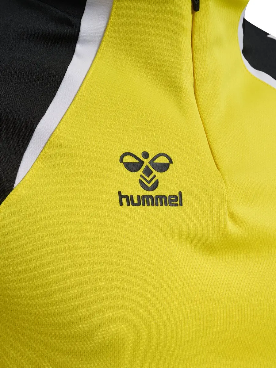 Hummel Hmllead 2.0 Half Zip T-shirt Lange mouwen M - Blazing Yellow/Black