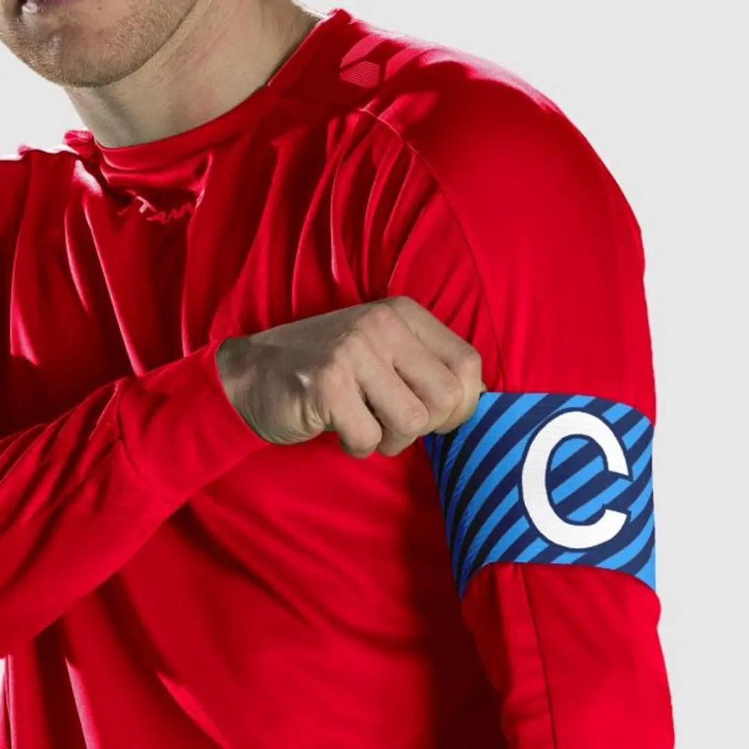 Stanno Aanvoerdersband Verstelbaar Senior - Blauw/Zwart
