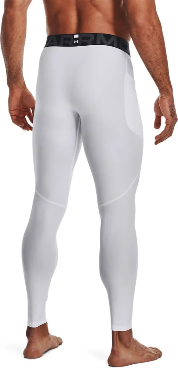 Under Armour HeatGear Armour Leggings Heren - Wit XXL