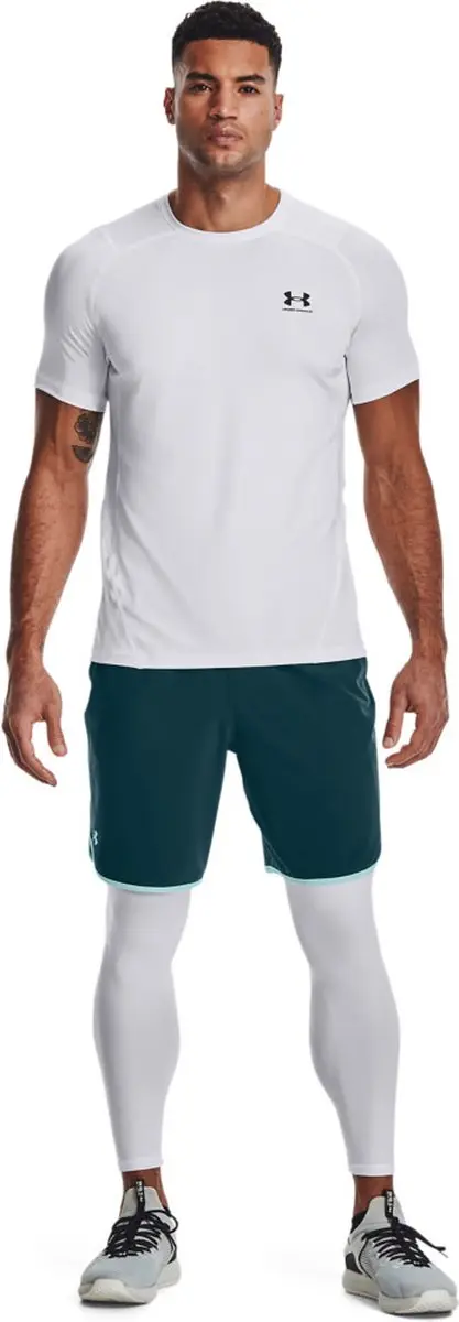 Under Armour HeatGear Armour Leggings Heren - Wit XXL