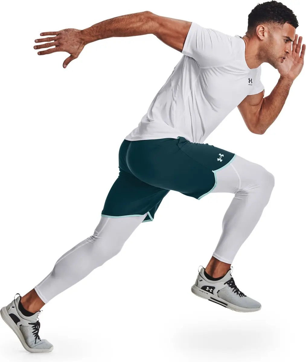 Under Armour HeatGear Armour Leggings Heren - Wit XXL