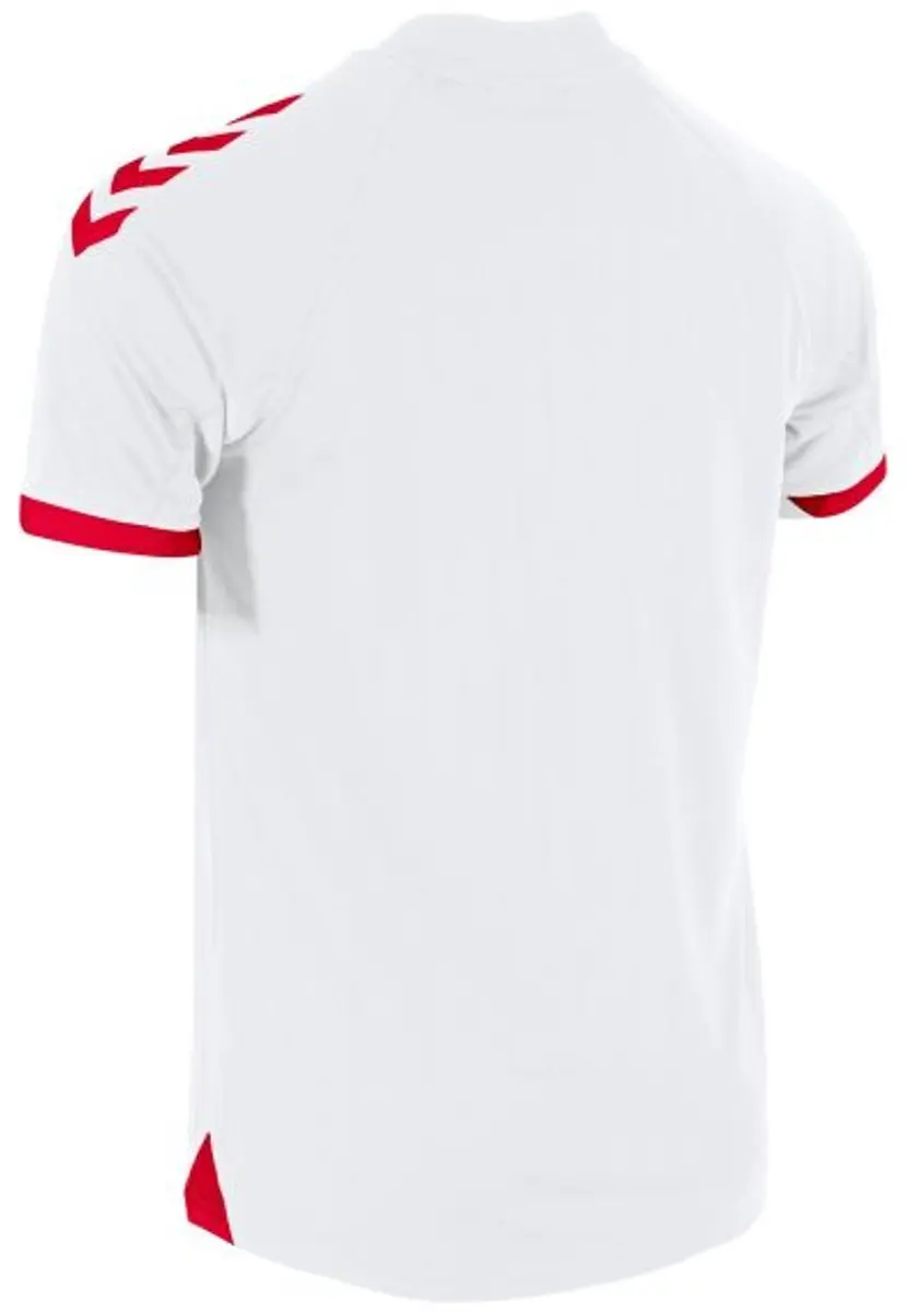 Hummel Fyn Shirt Korte Mouw Kinderen 152 - Wit/Rood