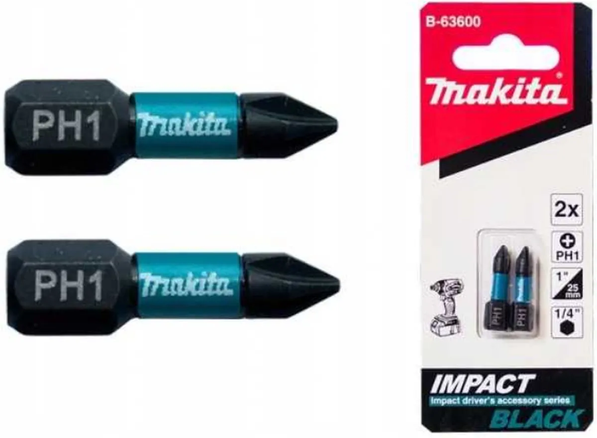 Makita B-63600 Slagschroefbit PH1 25mm - 2 Stuks