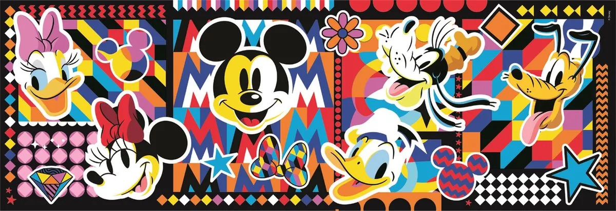 Clementoni Disney Panorama Puzzel 1000 Stuks - Multi kleur