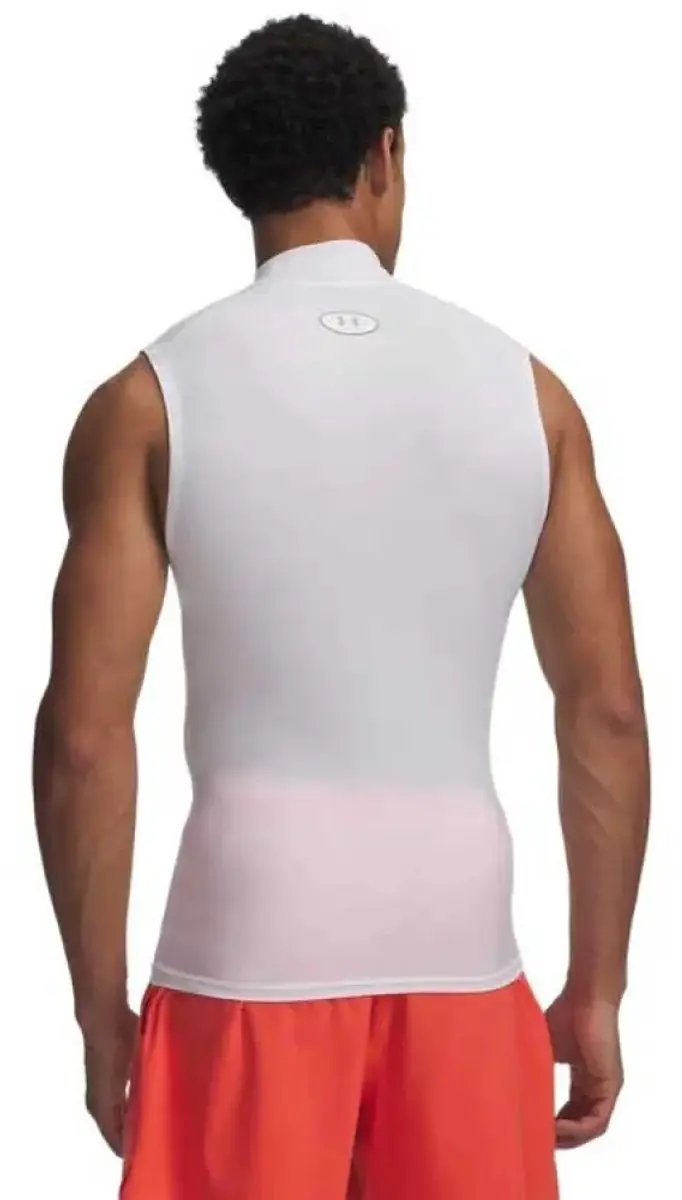 Under Armour HG Elite Mouwloos T-shirt Wit - XL