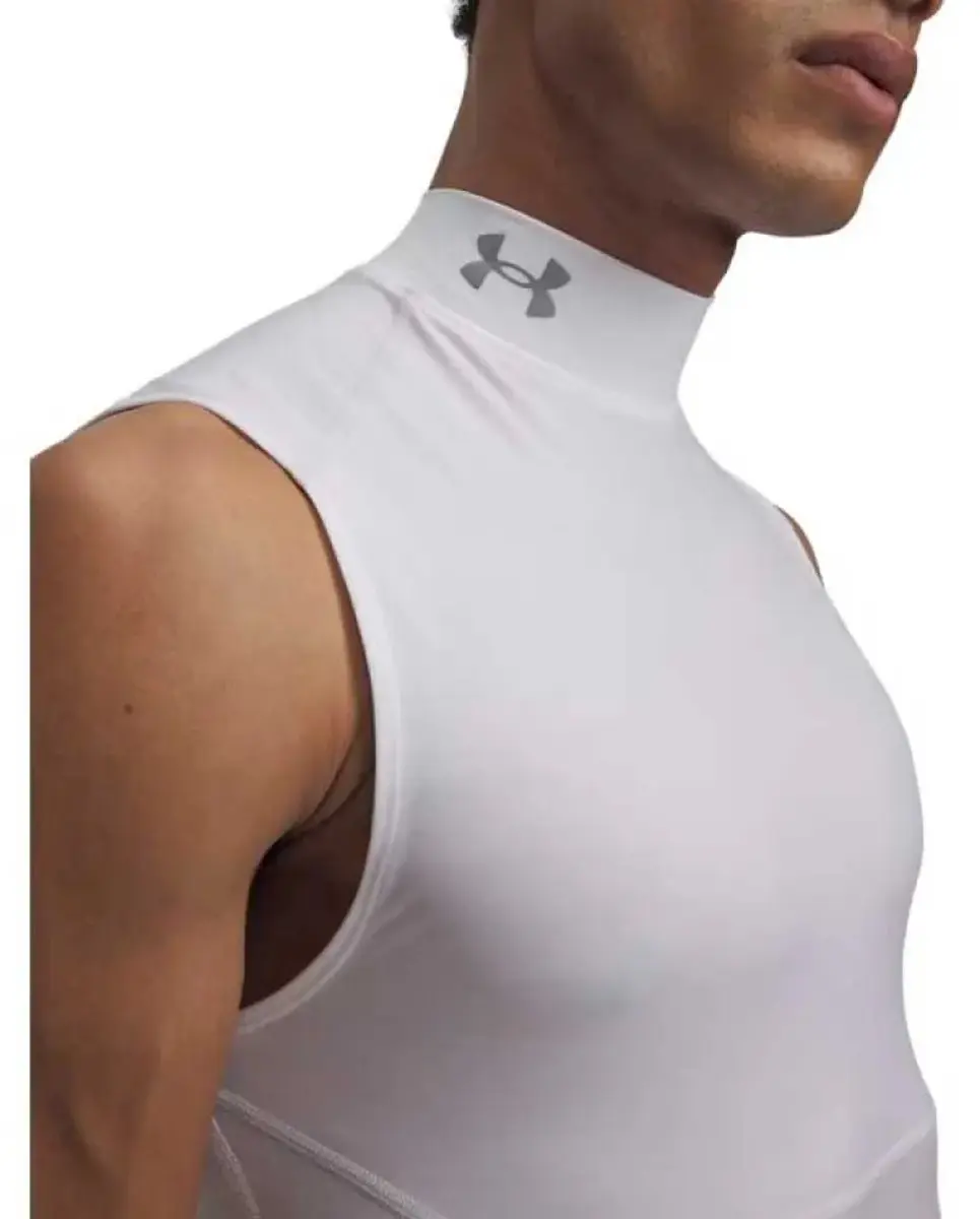 Under Armour HG Elite Mouwloos T-shirt Wit - XL