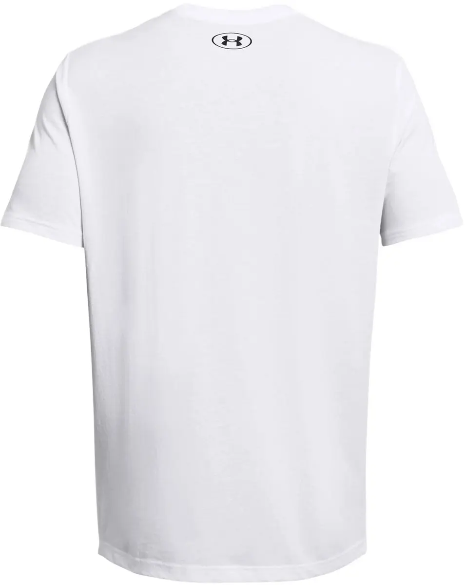 Under Armour UA Sportstyle Logo Update SS-WHT Heren Sportshirt - Wit/Zwart