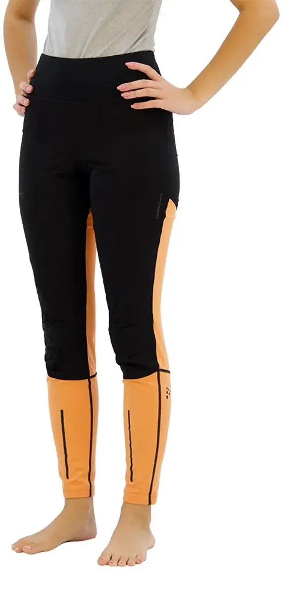 Craft Adv Essence Wind Leggings XS - Zwart/Glow