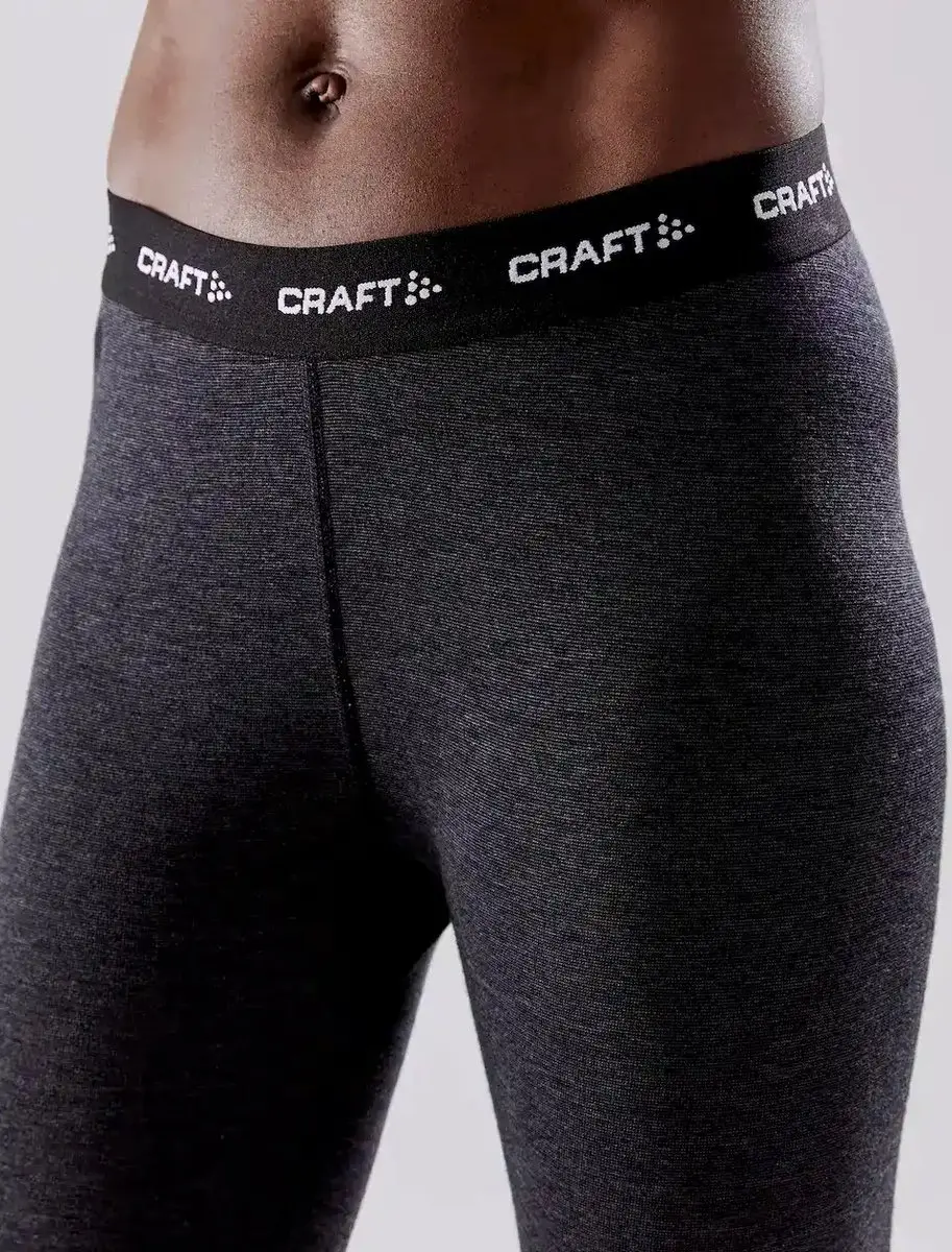 Craft Extra Warm Merino Thermobroek Dames - Zwart - XL
