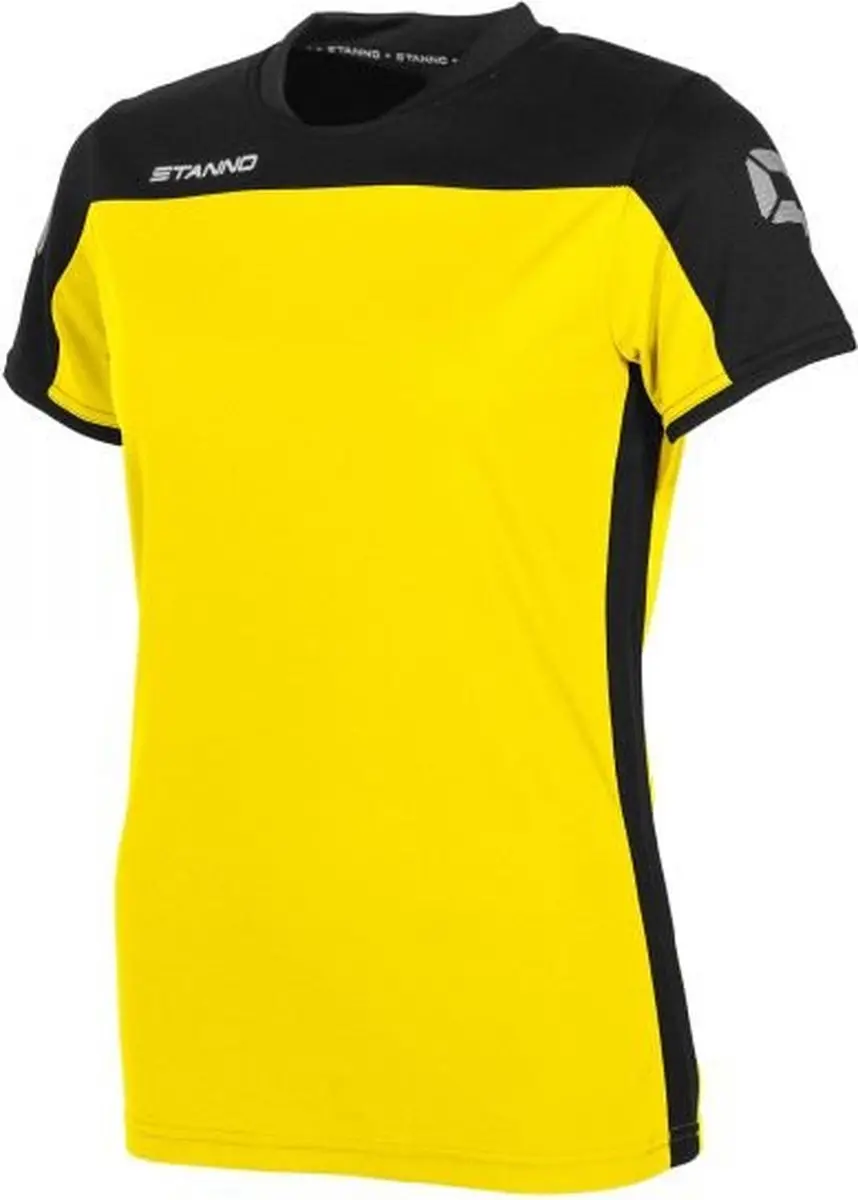 Stanno Pride Shirt Dames - XS - Geel/Zwart - afbeelding 6 van 6