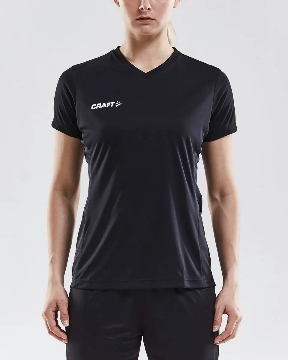 Craft Squad Jersey Solid W - XL - Zwart/Wit