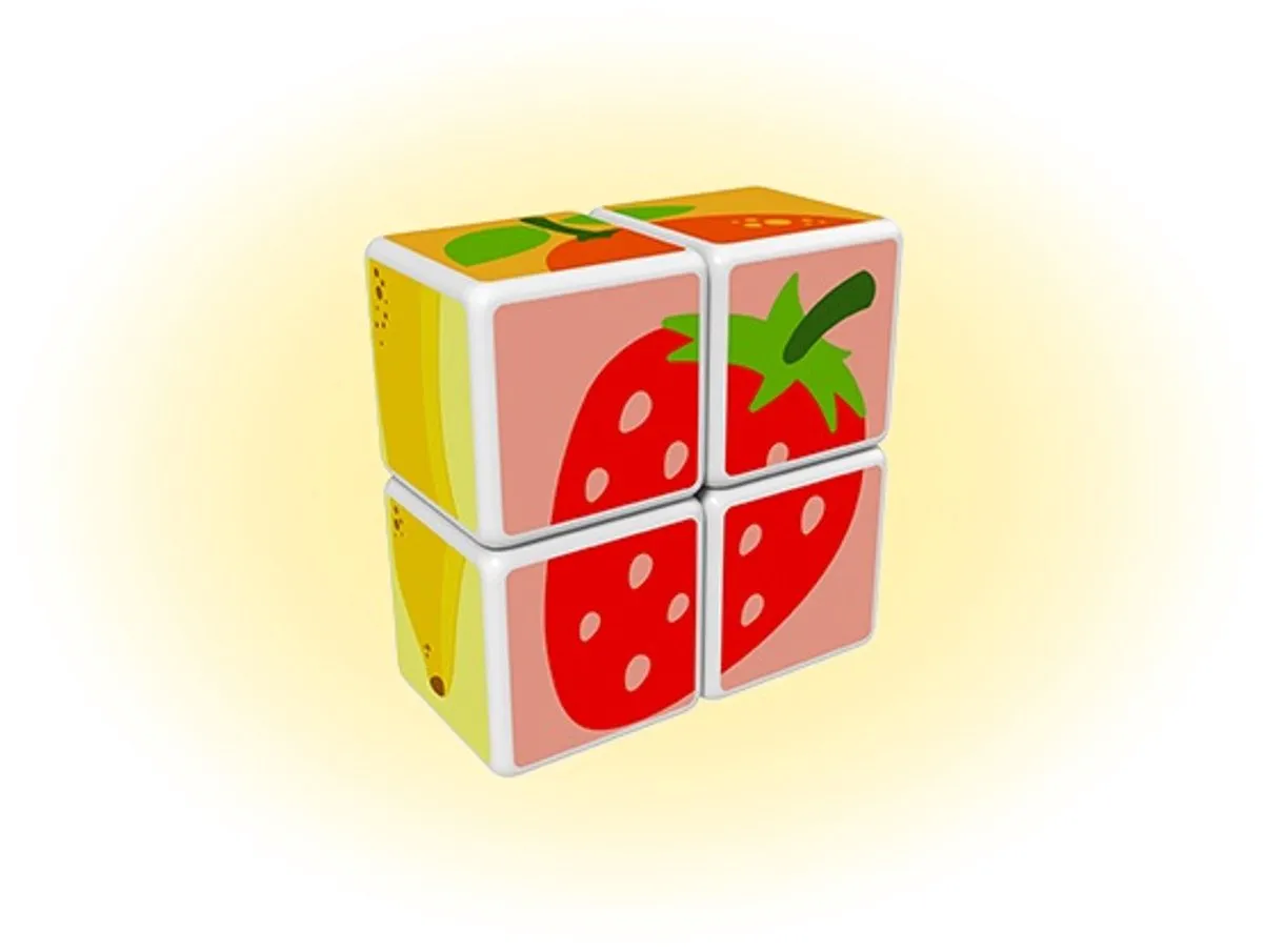 Geomag MagiCube Fruitthema Bouwset - 4-delig - Multikleur - afbeelding 6 van 6