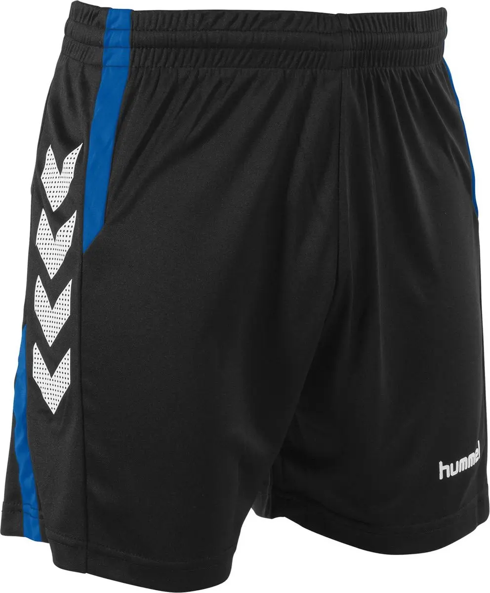 Hummel Aarhus Shorts Sportbroek 164 - Zwart/Blauw