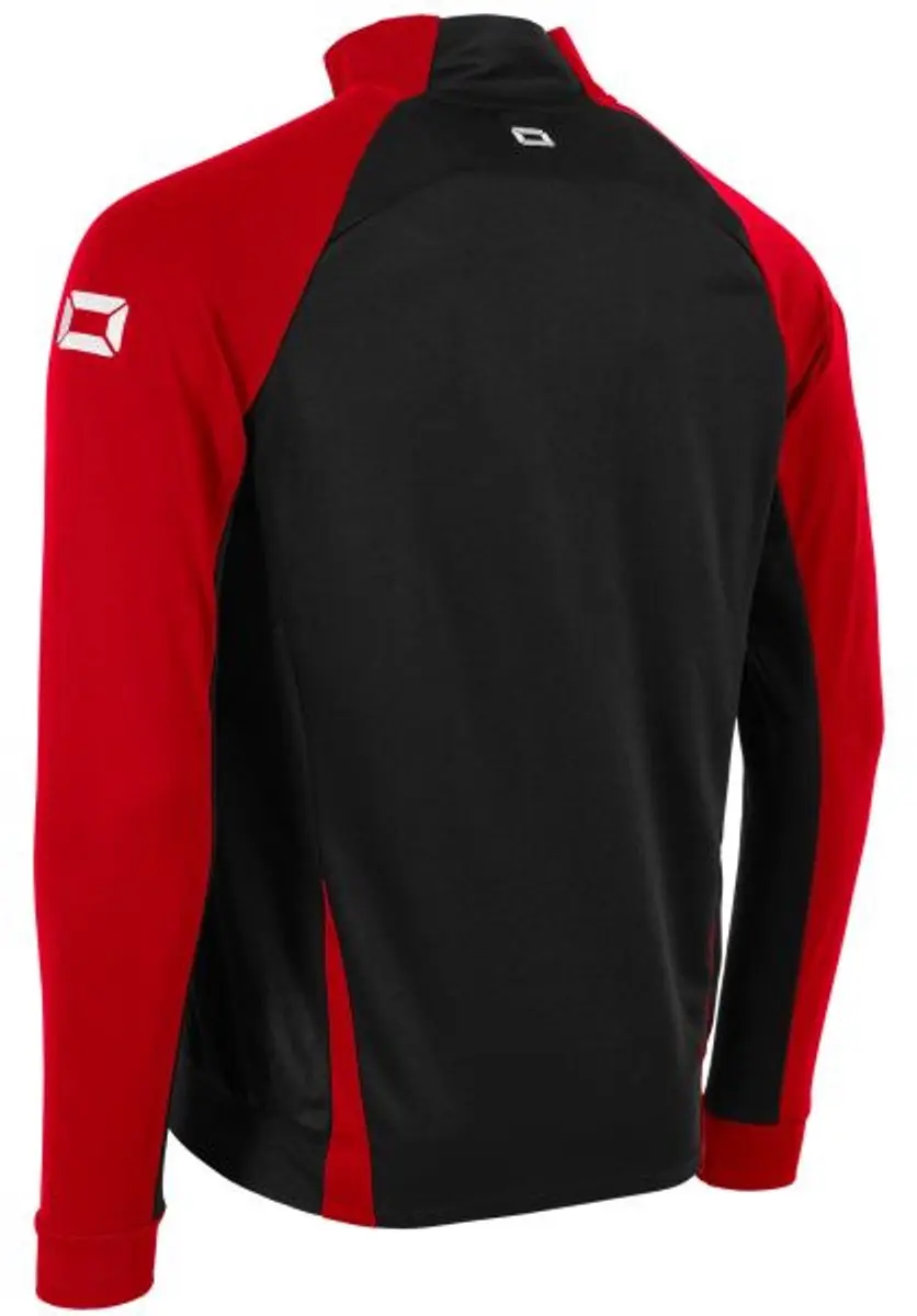 Stanno Stadio Full Zip Top 164 - Zwart/Rood