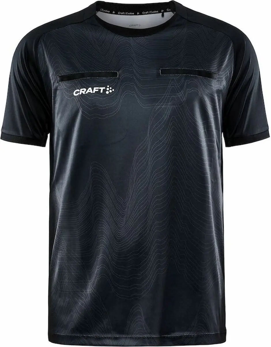 Craft Evolve Scheidsrechtersshirt Dames M - Zwart