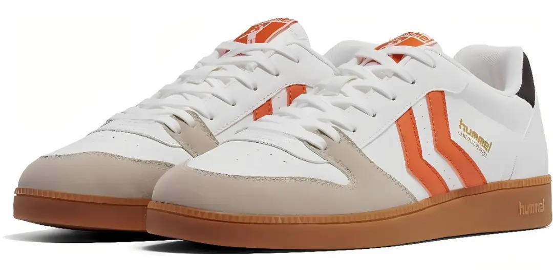 Hummel Handbal Perfekt SP 226303 Handbalschoenen - 39 - Wit/Orange