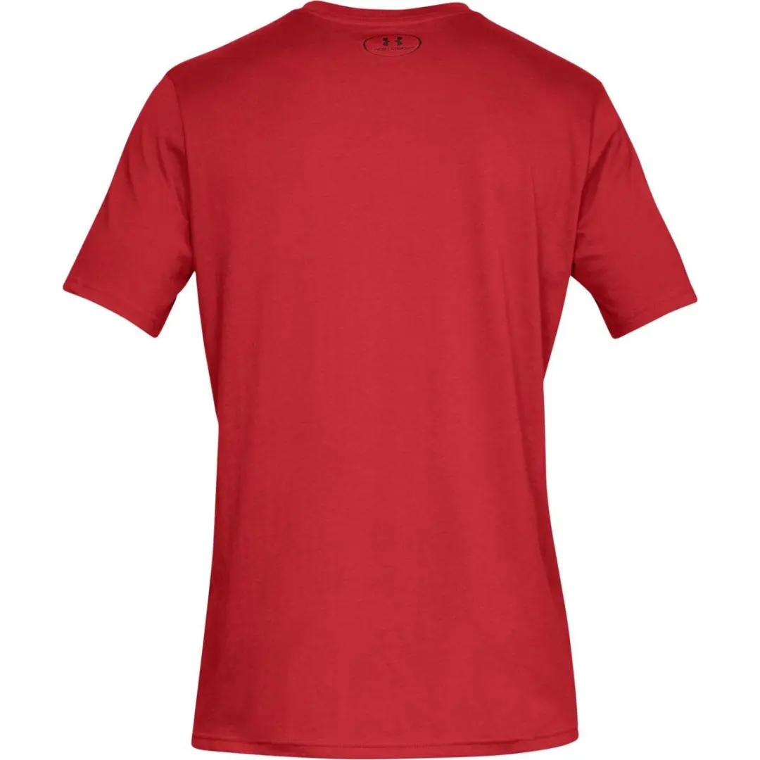 Under Armour Boxed Sportstyle SS Heren Sportshirt M - Red/Steel - afbeelding 6 van 6