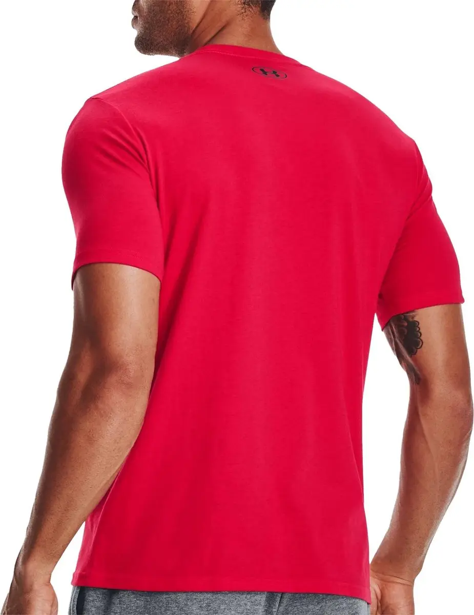 Under Armour Boxed Sportstyle SS Heren Sportshirt M - Red/Steel
