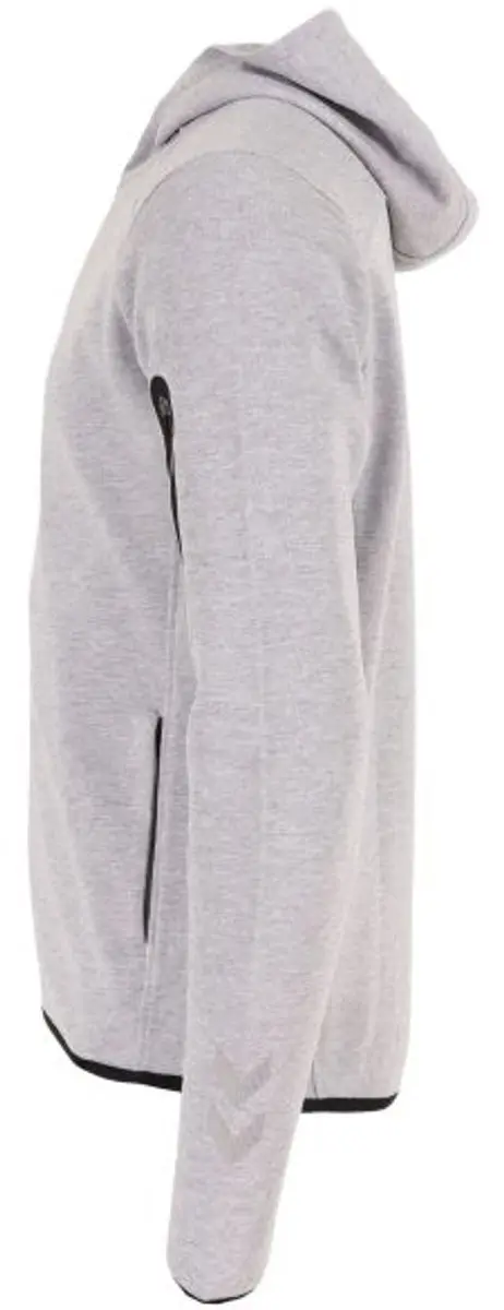 Hummel Ground Hooded Full Zip Sweat Top 152 - Grijs