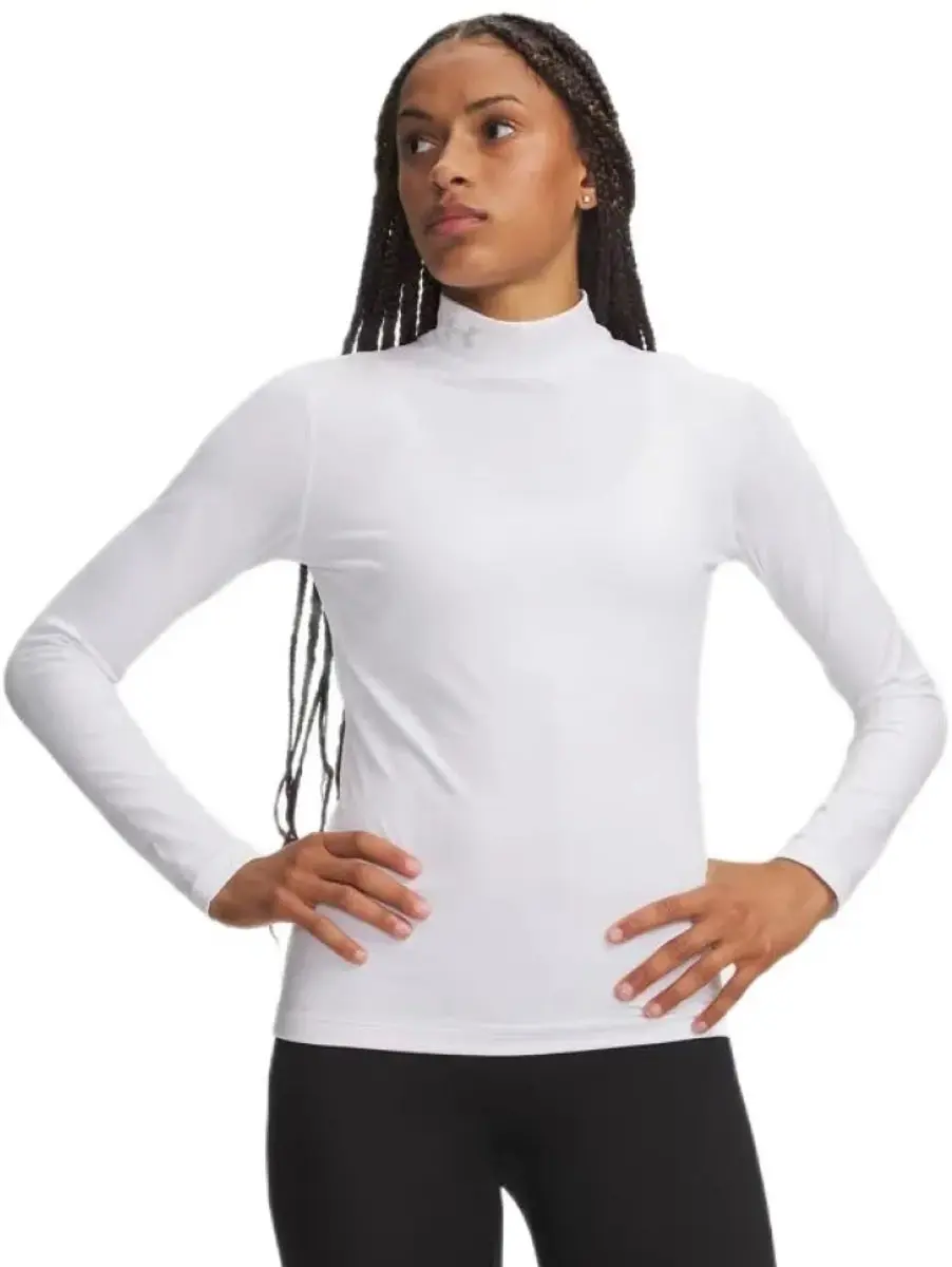 Under Armour ColdGear Mock T-shirt Wit XS