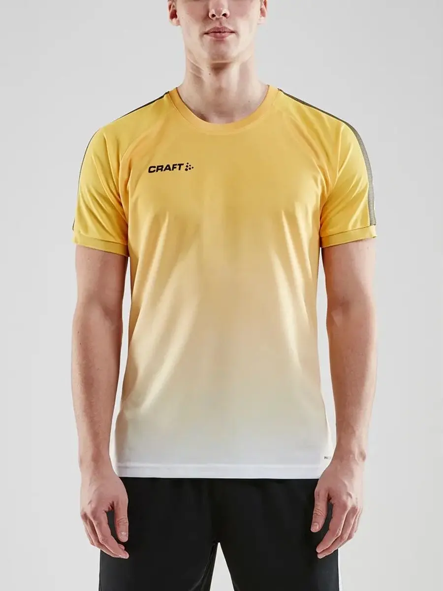 Craft Pro Control Fade Shirt Korte Mouw - Geel XXL - afbeelding 6 van 6