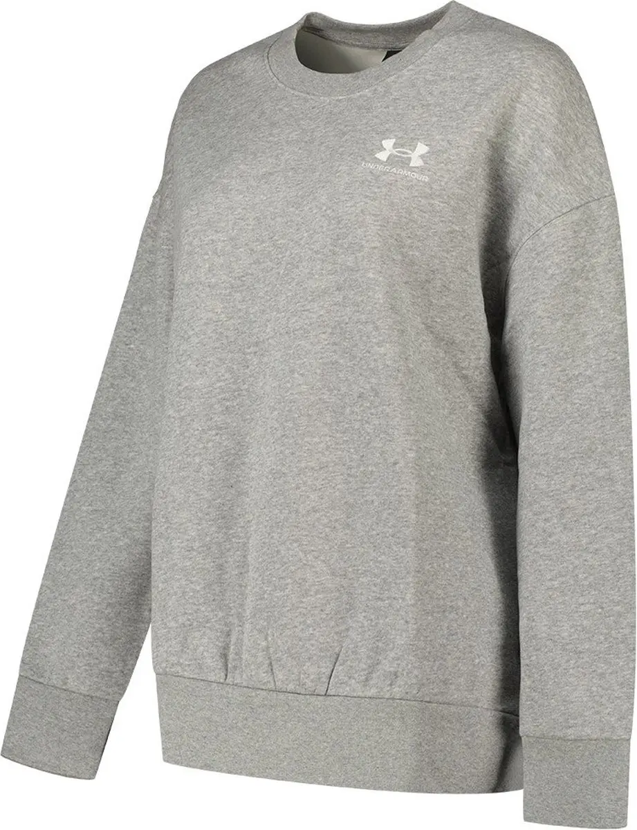 Under Armour Essential Flc Os Crew Trui - Vrouwen L - Grijs