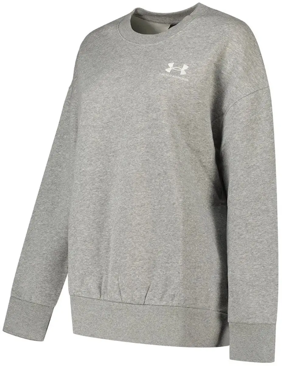Under Armour Essential Flc Os Crew Trui - Vrouwen L - Grijs