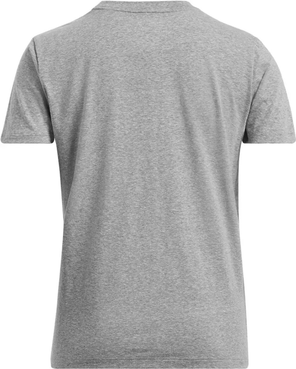 Under Armour UA Rival Core SS-GRY Dames Sportshirt - Castlerock/Zwart - XL