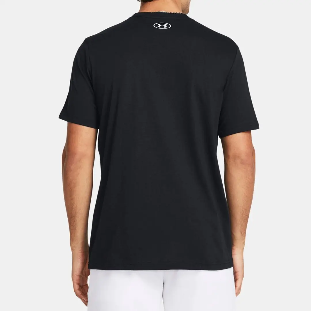 Under Armour UA Sportstyle Logo Update Heren Sportshirt - Zwart/Wit