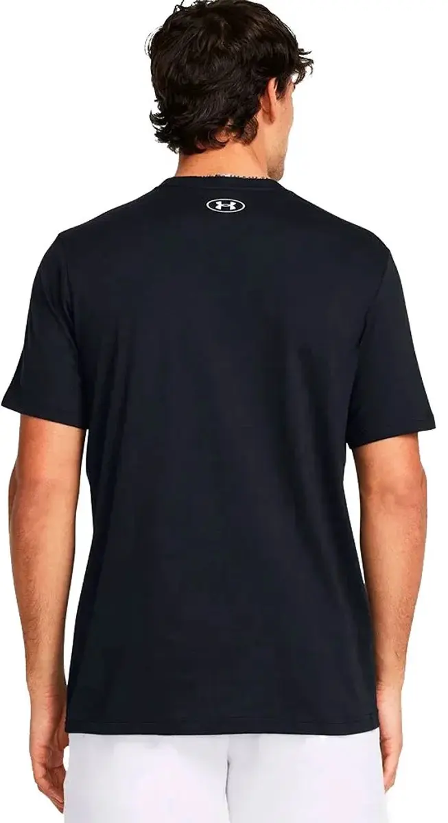 Under Armour UA Sportstyle Logo Update Heren Sportshirt - Zwart/Wit