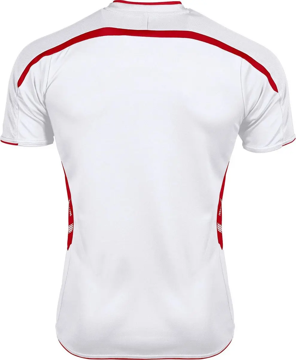 Hummel Preston S/S Sportshirt Kids 116 - Wit/Rood