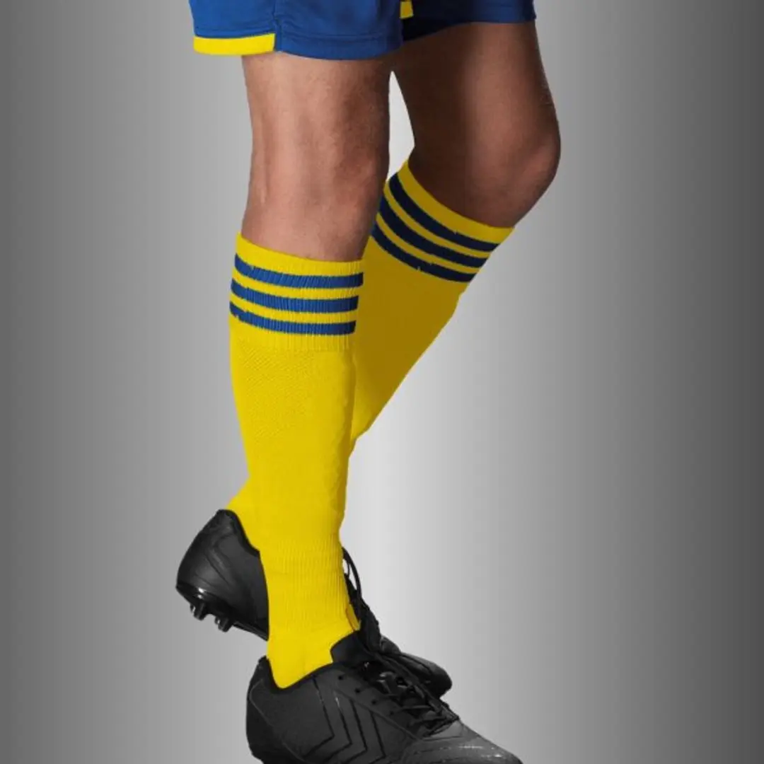 Stanno Ring Voetbalsokken 41-44 - Geel/Blauw