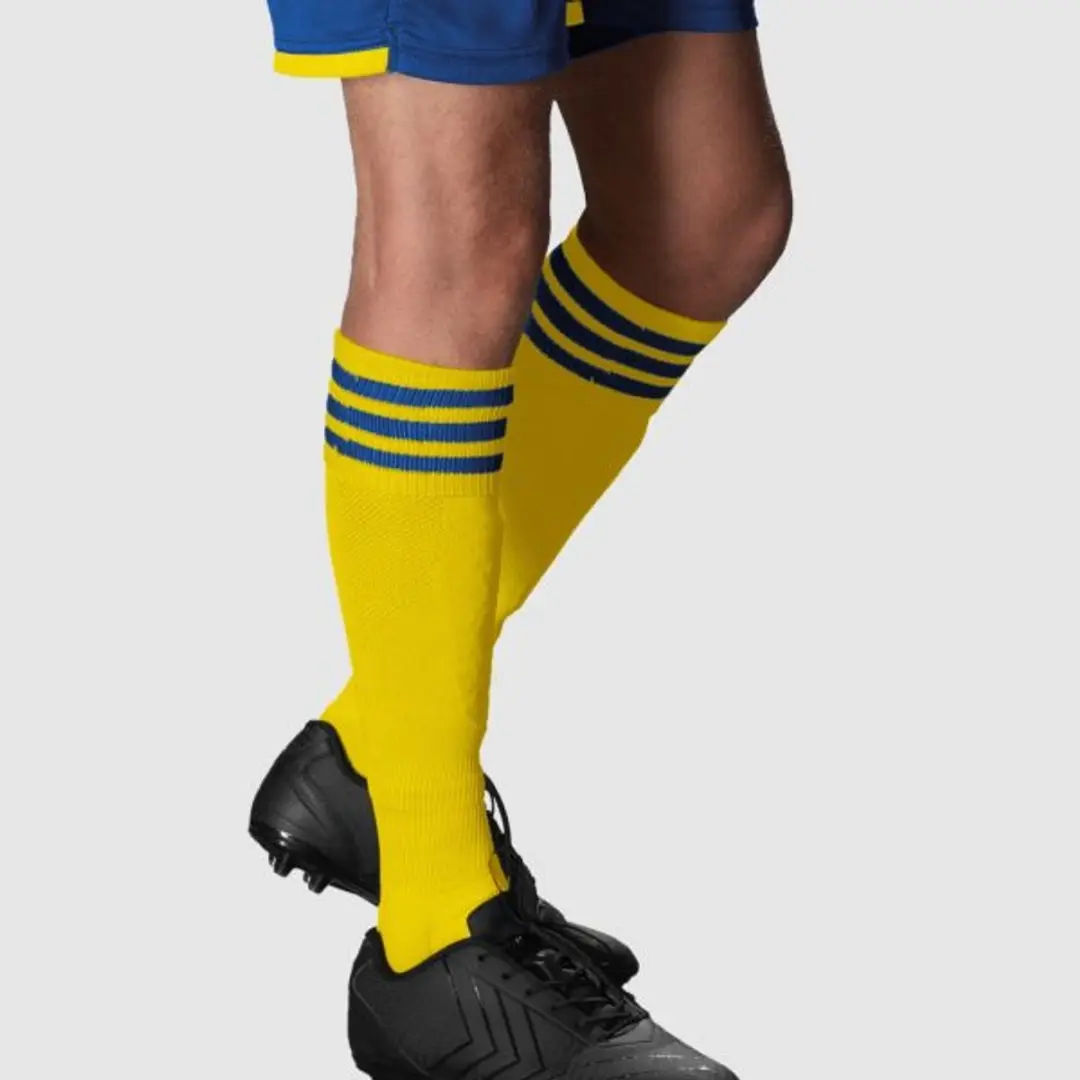 Stanno Ring Voetbalsokken 41-44 - Geel/Blauw