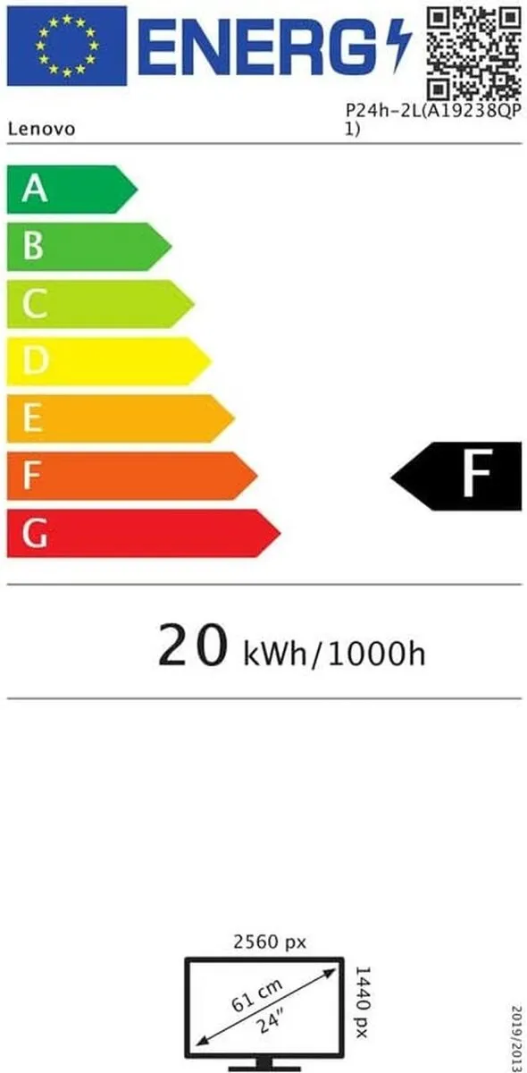 Monitor Lenovo P24H-2L IPS 23,8"