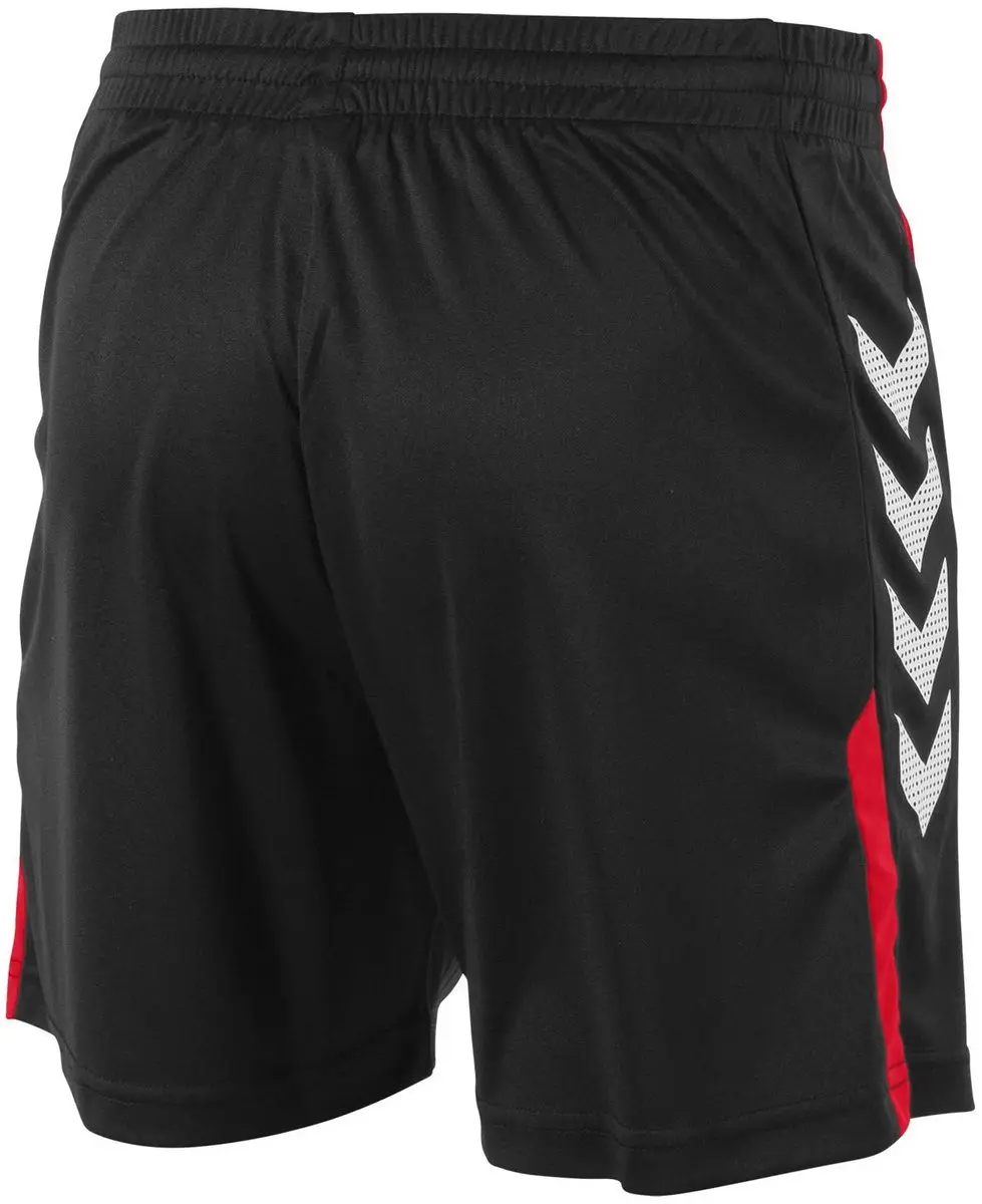 Hummel Aarhus Shorts Sportbroek 128 - Zwart/Rood
